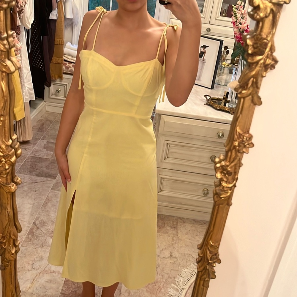 Forever 21 yellow maxi dress